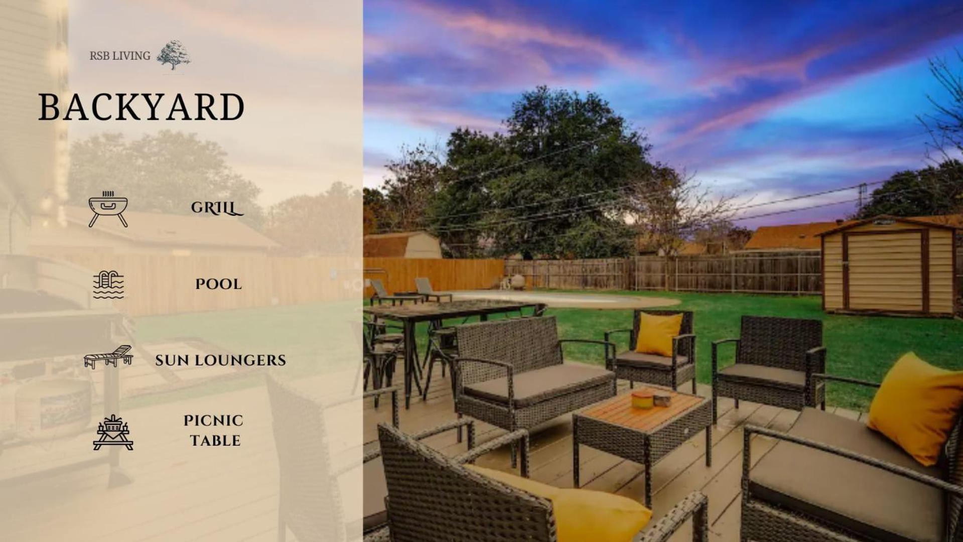 Upscale 3Br 2Ba Cozy Holiday Home With Pool & Grill North Richland Hills Exterior foto